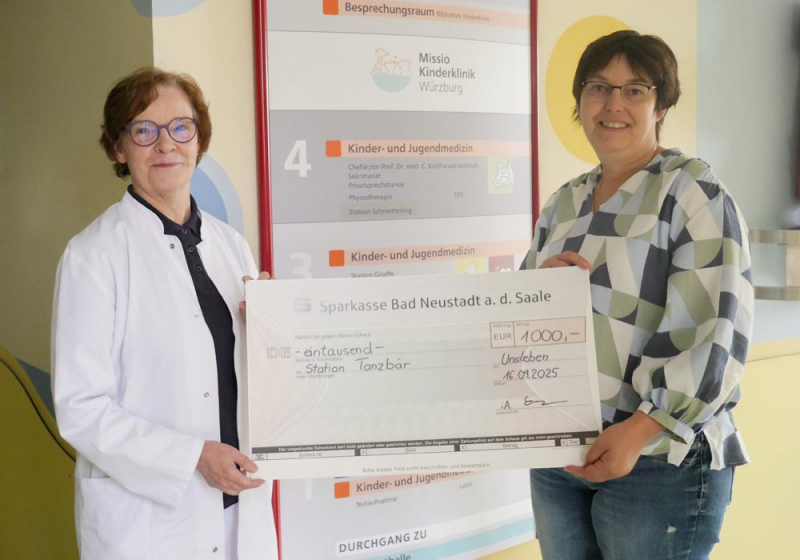 Frauen aus Unsleben spenden 1.000 Euro an die Missio Kinderklinik